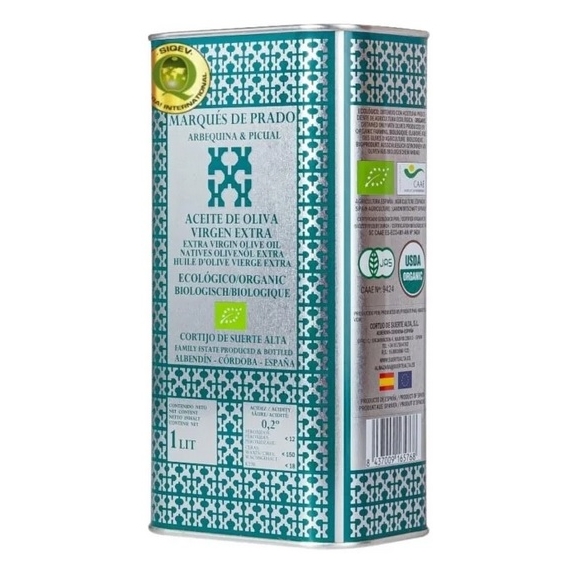 Oliwa z oliwek extra virgin Arbequino & Picual Hiszpania Andaluzja 1L cena 87,35zł