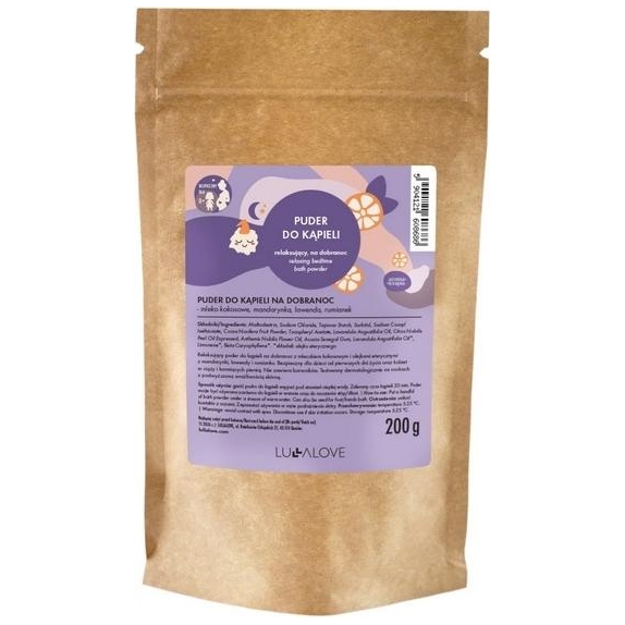 LullaLove Puder do kąpieli na dobranoc 200g cena 34,90zł