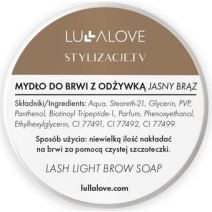 LullaLove Jasnobrązowe mydło do stylizacji brwi z odżywką 30ml cena 39,90zł
