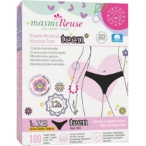 Masmi Majtki menstruacyjne ekologiczne dla Nastolatek100% bawełna XS cena €20,16