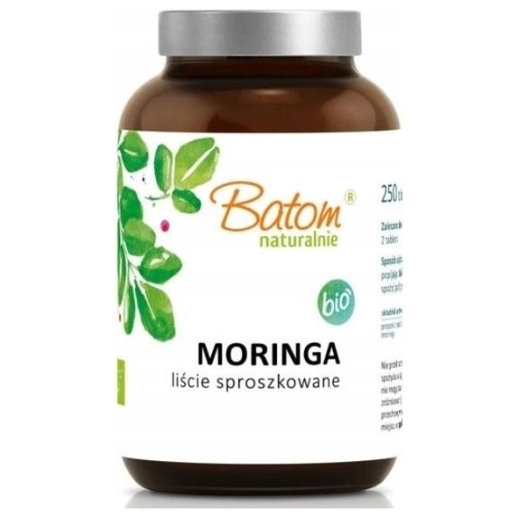 Batom Moringa sproszkowane liście 250tabletek cena 43,90zł
