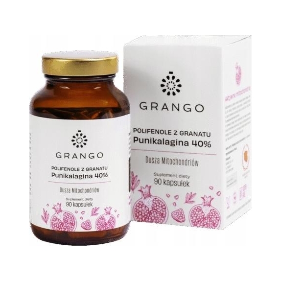 GRANGO Polifenole z granatu Punikalagina 40% 90kapsułek cena 146,00zł