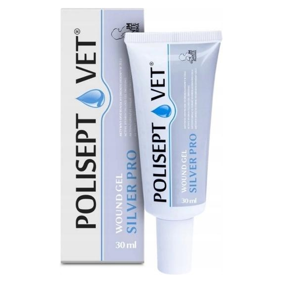 Polisept Vet Wound Gel Silver Pro żelowy opatrunek dla psa i kota 30ml cena 46,00zł