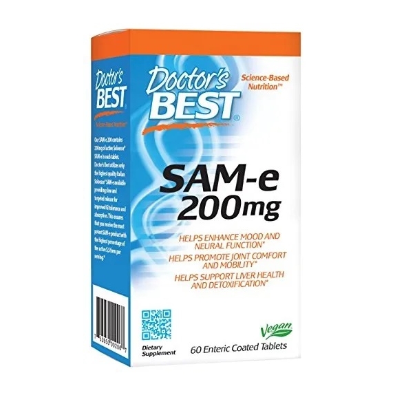 Doctor's Best SAM-e 200mg 60tabletek PROMOCJA! cena 169,00zł