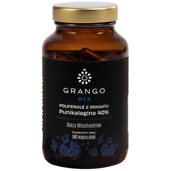 GRANGO Polifenole z granatu (Punikalagina 40%) MEN 90kapsułek cena 139,65zł