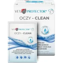 Vet Protector Oczy Clean chusteczki do oczyszczania oczu psa i kota 20saszetek cena €4,96