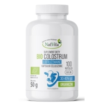 Natvita BIO Colostrum 30-40% 100kapsułek LUTOWA PROMOCJA! cena 117,00zł