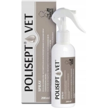 Polisept Vet Spray płyn na rany dla psa i kota 200ml cena 44,90zł