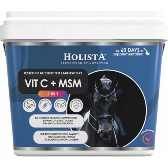 Holista Equine VIT C + MSM 2w1 na stawy dla koni 1kg cena 112,90zł
