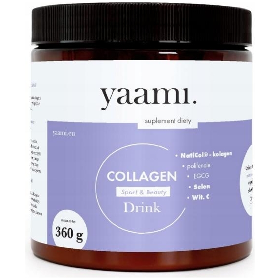 LullaLove Yaami Collagen drink Sport & Beauty smak malinowo-żurawinowy proszek 360g cena 37,50$
