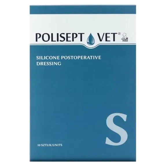 Polisept Vet S opatrunek na rany dla psa i kota 10sztuk cena 120,90zł