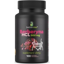 BetterMe Berberyna HCL 500mg 100kapsułek cena 99,90zł