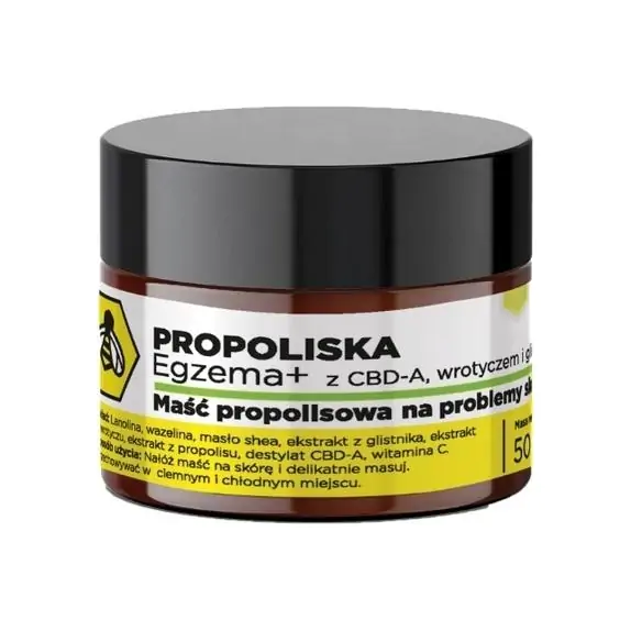Maść propolisowa egzema CBDA glistnik wrotycz 50ml API Effect cena 57,99zł