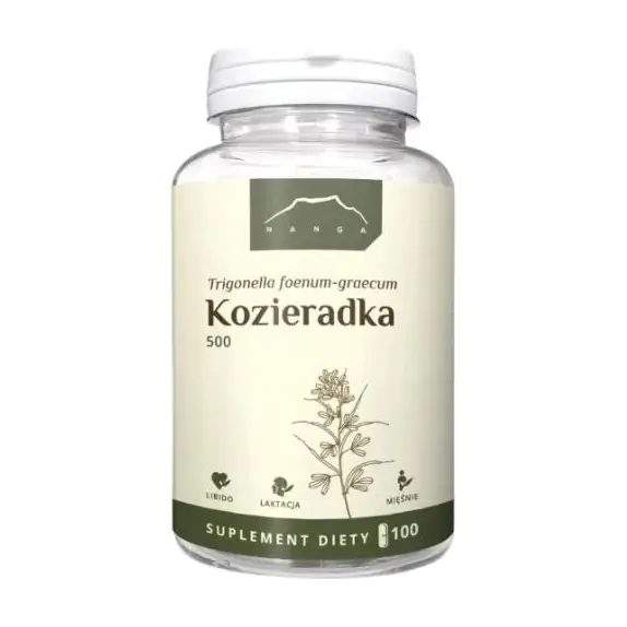 Nanga Kozieradka 500 mg 100 kapsułek cena 35,00zł