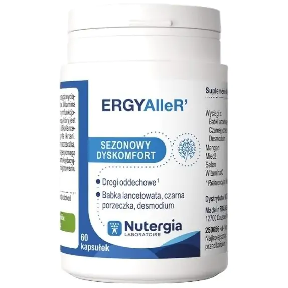 Nutergia ERGYAlleR' 60 kapsułek cena 64,90zł
