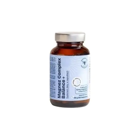 Magnez Complex Balance+ 60 kapsułek Pasieka Sadowskich cena 48,90zł