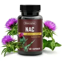 Skoczylas NAC L-Glutation + Ostropest 60kapsułek cena 58,85zł