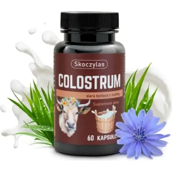 Skoczylas Colostrum siara bydlęca z inuliną 60kapsułek cena 65,00zł