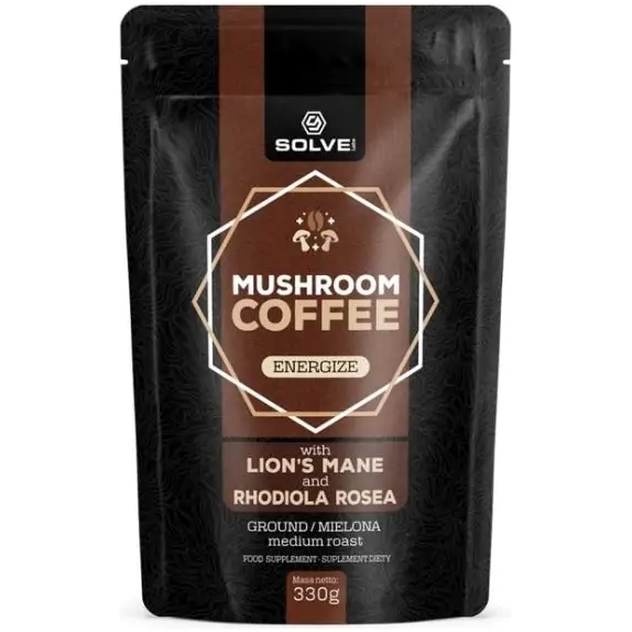 Solve Labs Mushroom Coffe Lion's Mane + Rhodiola Rosea 330 g cena 69,00zł
