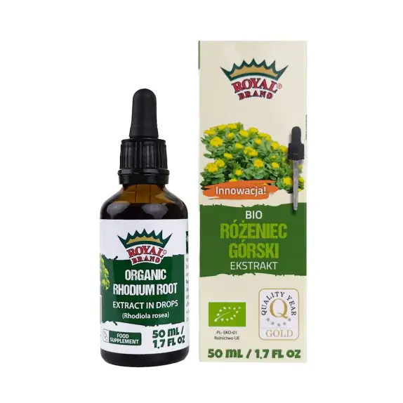 Ekstrakt z różeńca górskiego w kroplach BIO 50ml Royal Brand cena 68,89zł