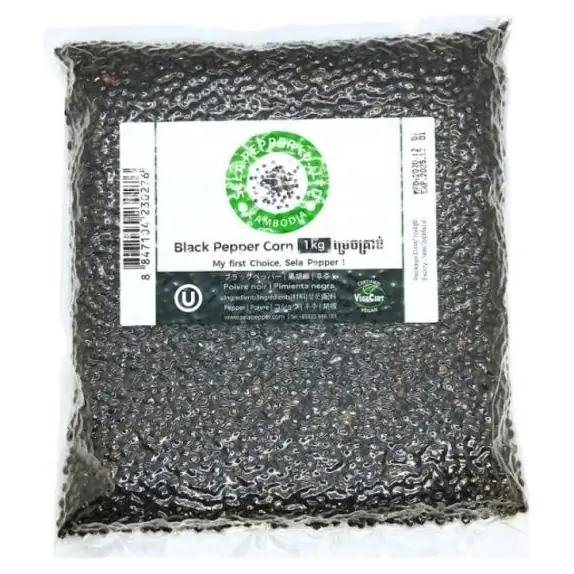 Pieprz czarny ziarnisty z Kambodży Sela Pepper 1000 g cena €22,17