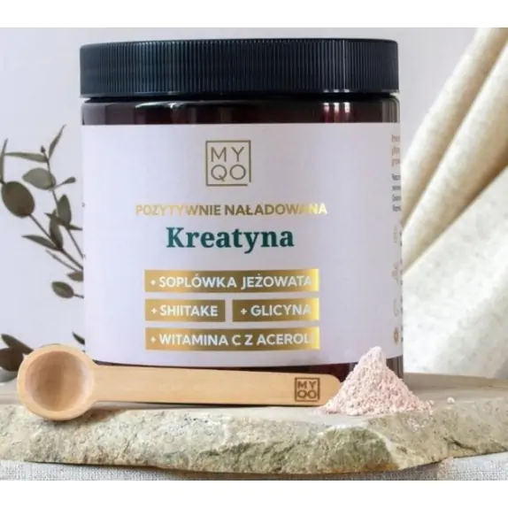 MYQO Pozytywnie naładowana kreatyna 300 g cena 29,43$