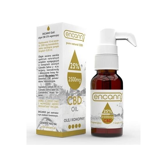 Encann Gold olejek konopny CBD 25% 10 ml cena 169,00zł