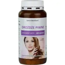 Sanct Bernhard Drożdże piwne 400 tabletek cena 31,90zł