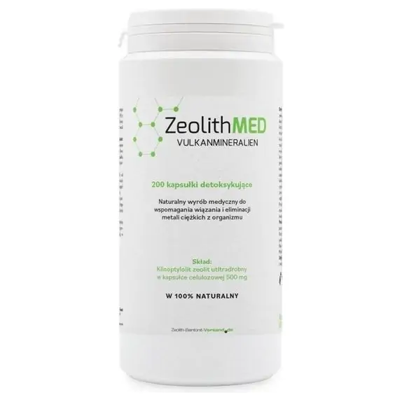 ZeolithMED Klinoptyloit zeolit medyczny 200 kapsułek cena 179,00zł