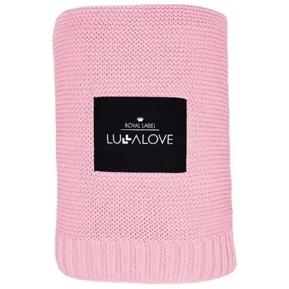 LullaLove Bambusowy koc Candy pink różowy 80x100cm cena 139,00zł