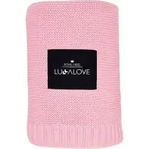 LullaLove Bambusowy koc Candy pink różowy 80x100cm cena 139,00zł