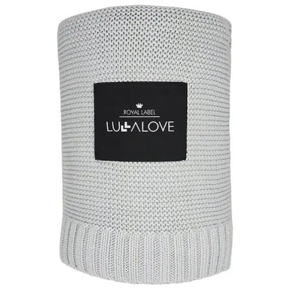 Lullalove Bambusowy koc Glamour gray szary 80x100cm cena 139,00zł