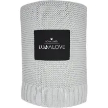 Lullalove Bambusowy koc Glamour gray szary 80x100cm cena 139,00zł