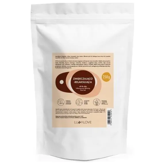 LullaLove zmiękczająco-relaksująca sól do stóp 250g cena 39,90zł