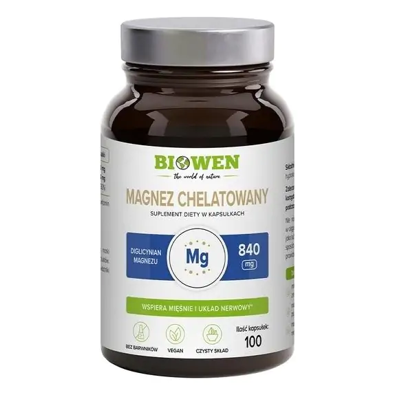Biowen Magnez Chelatowany 840 mg 100 kapsułek cena 53,99zł