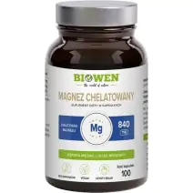 Biowen Magnez Chelatowany 840 mg 100 kapsułek cena 53,99zł