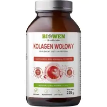 Biowen Kolagen wołowy typu I, II, III w proszku 225 g cena 99,99zł