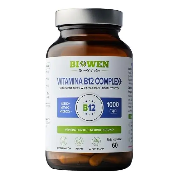 Biowen Witamina B12 Complex+ 60 kapsułek cena 49,99zł