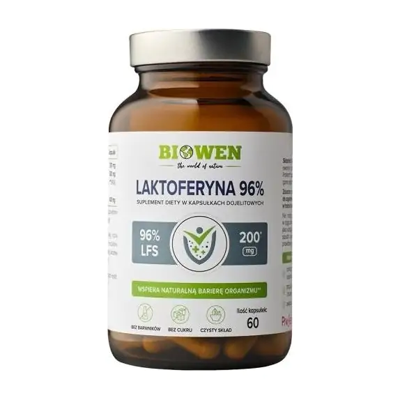 Biowen Laktoferyna 96% 60 kapsułek cena 89,99zł