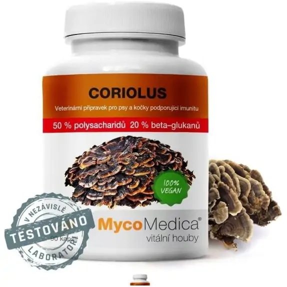 MycoMedica Coriolus 50% ekstrakt 90 kapsułek cena 185,90zł