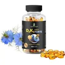 BetterMe Witamina D3+K2 MK7 Forte w oleju z czarnuszki 100 kapsułek cena 44,90zł