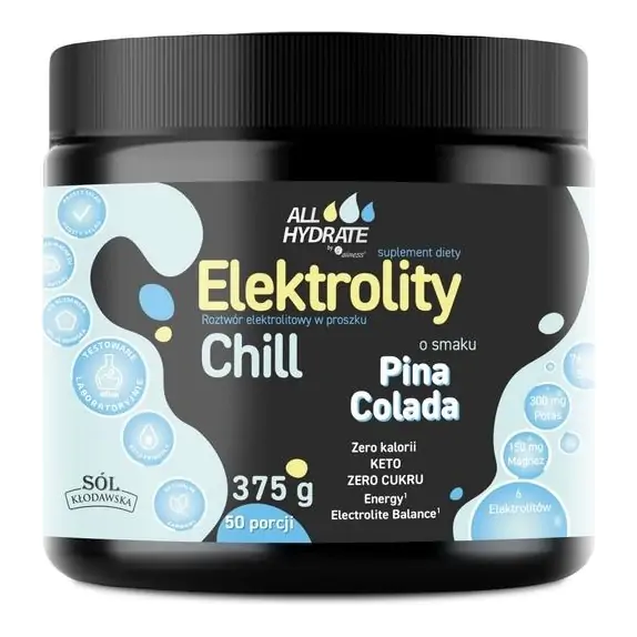Aliness ALLHydrate Elektrolity Chill Pina colada 375 g cena 64,90zł