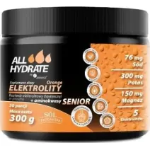 Aliness ALLHydrate Elektrolity Senior Orange 300 g cena 59,90zł