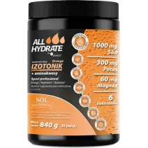 Aliness ALLHydrated Izotonik Orange + Aminokwasy 840 g cena 79,90zł
