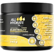 Aliness ALLHydrate Elektrolity Lemon + Kofeina 200 mg 345 g cena 59,90zł