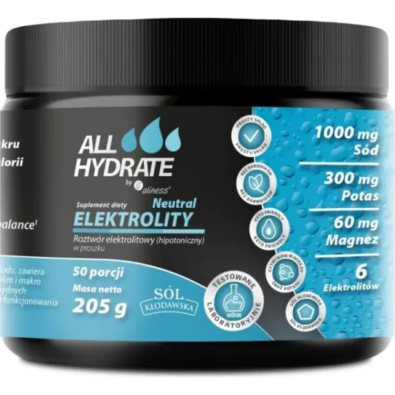 Aliness ALLHydrate Elektrolity Neutral 205 g cena 59,90zł