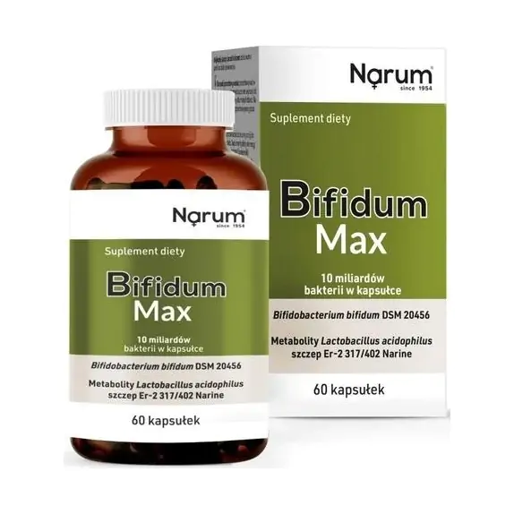 Narum Bifidum Max 60 kapsułek cena 129,00zł