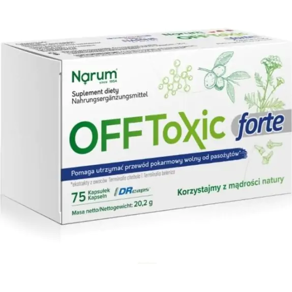 Narum Offtoxic 75 kapsułek cena 106,90zł