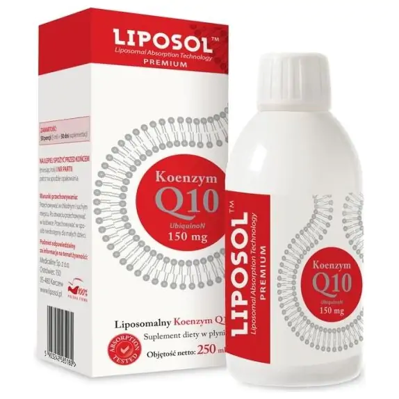 Liposol Liposomalny Koenzym Q10 (UbiquinoN) 150 mg 250 ml cena 79,90zł