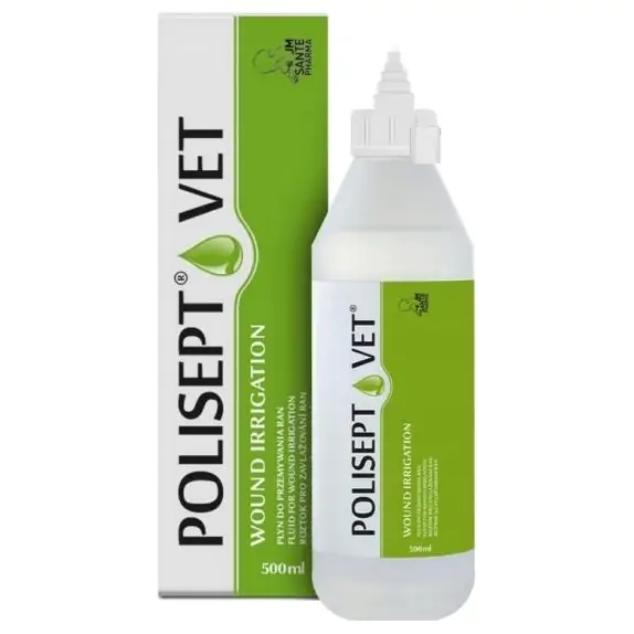 Polisept Vet Wound Irrigation płyn do irygacji ran dla psów i kotów 500ml cena 54,90zł